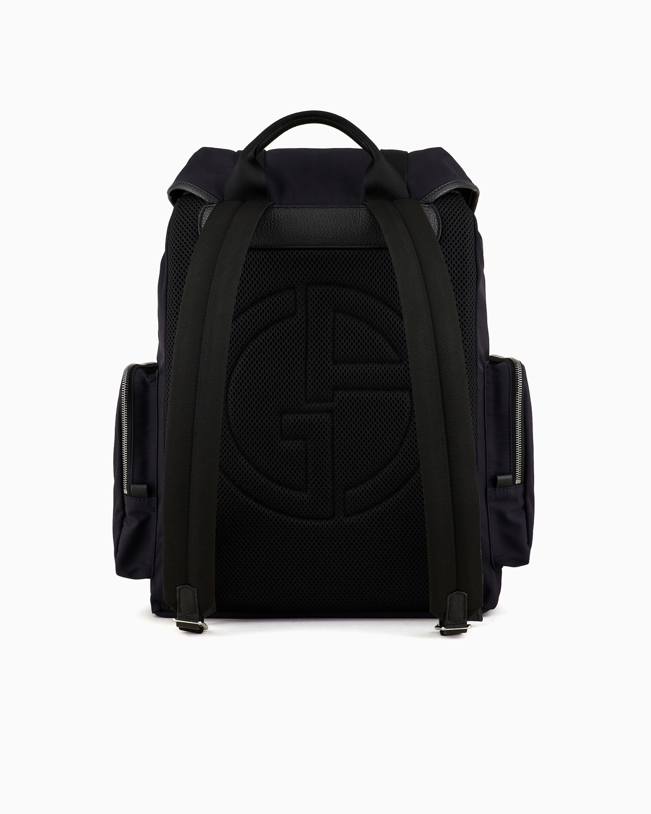 Recycled-nylon and pebbled-leather backpack ASV - 3