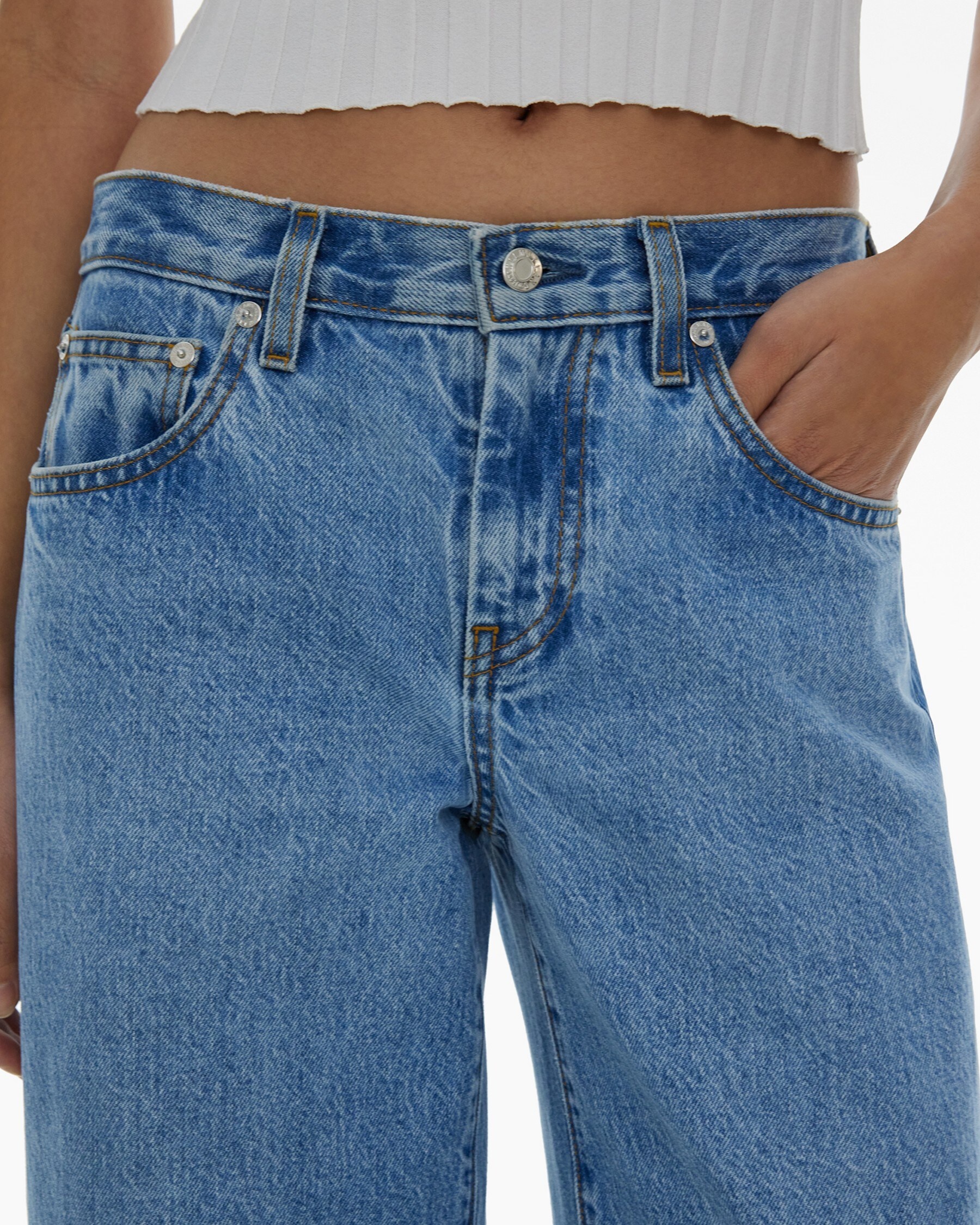 BAGGY STRAIGHT JEANS - 6