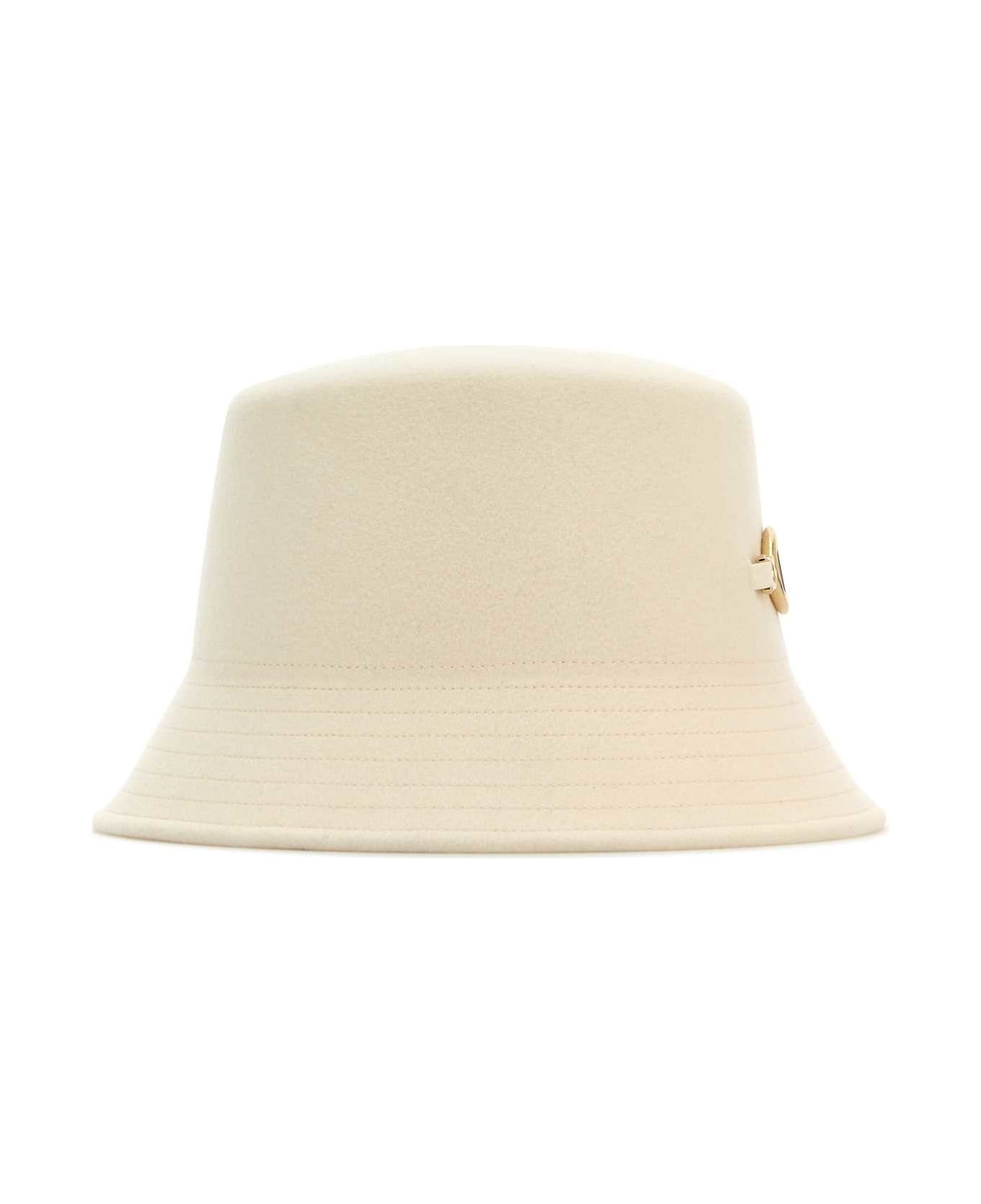 Ivory Felt Bucket Hat - 2