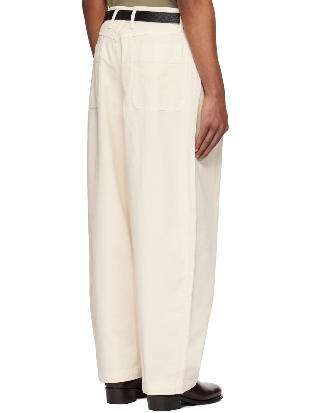 Off-White Pleated Workwear Jeans - 3