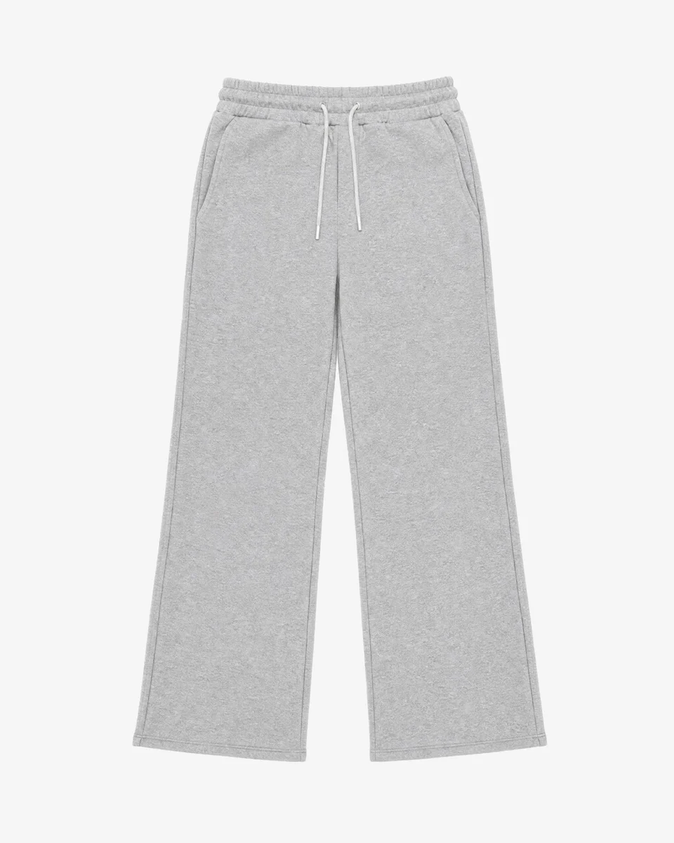 GREY STRAIGHT JOGGING BOTTOMS - 1