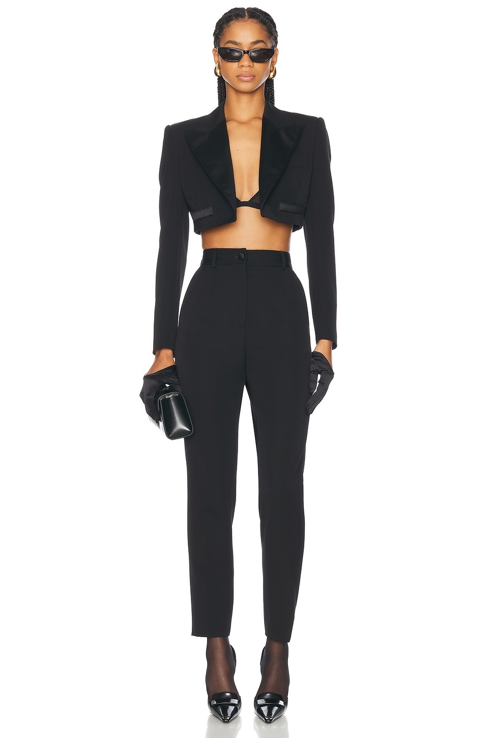 Dolce & Gabbana High Waisted Tuxedo Pant | forward | REVERSIBLE