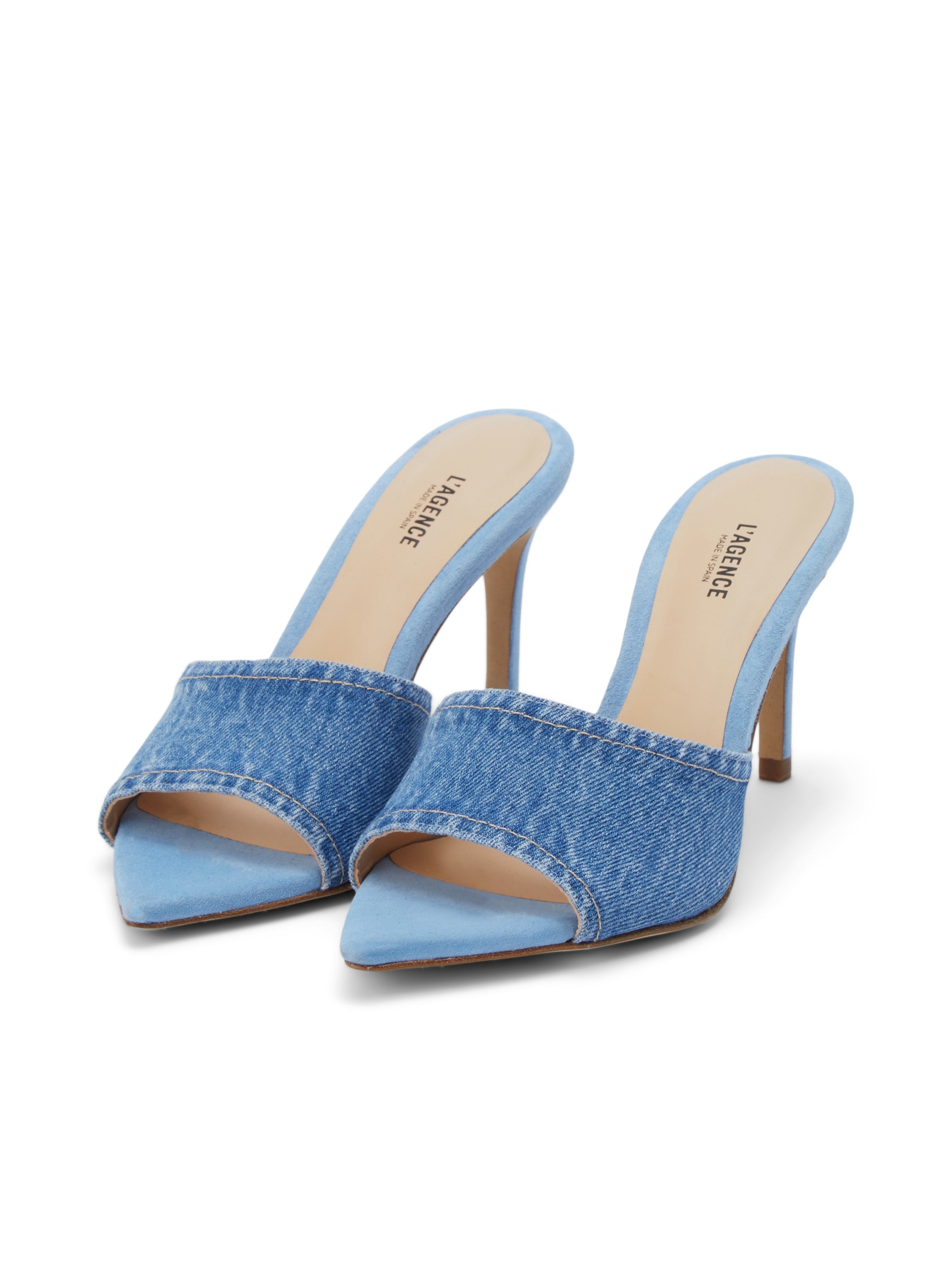 Lolita Denim Open-Toe Mule - 4