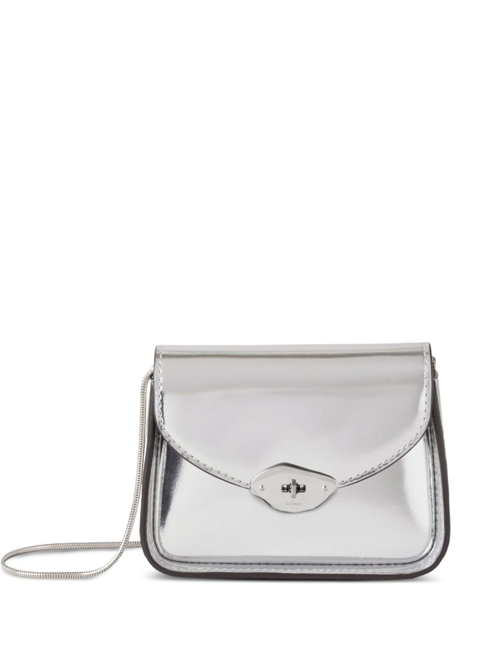 mini Lana metallic flap cross body bag - 1