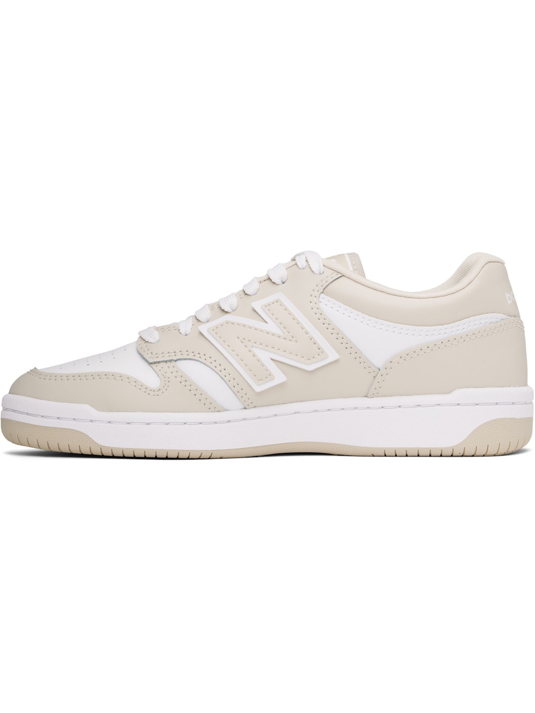 Beige & White 480 Sneakers - 3