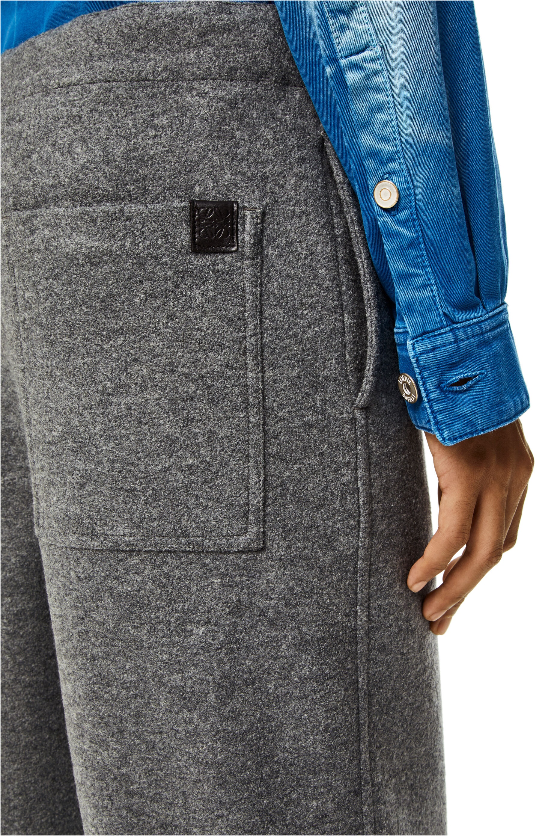 Drawstring trousers in wool - 5