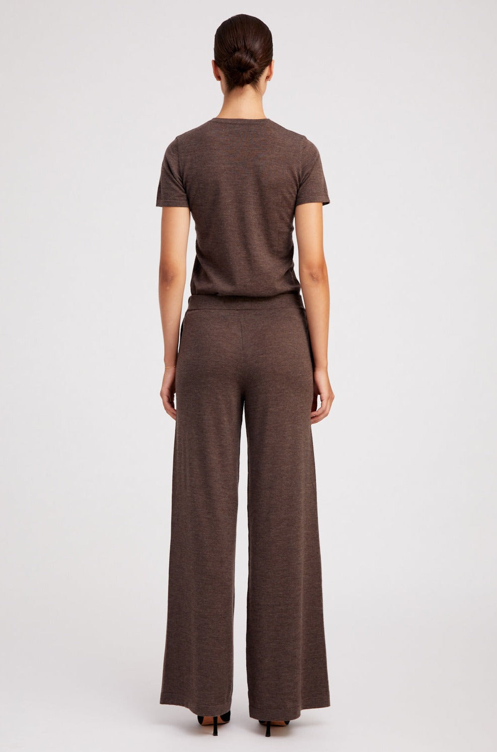 HEATHER BROWN ULTRA FINE CASHMERE TEE - 5