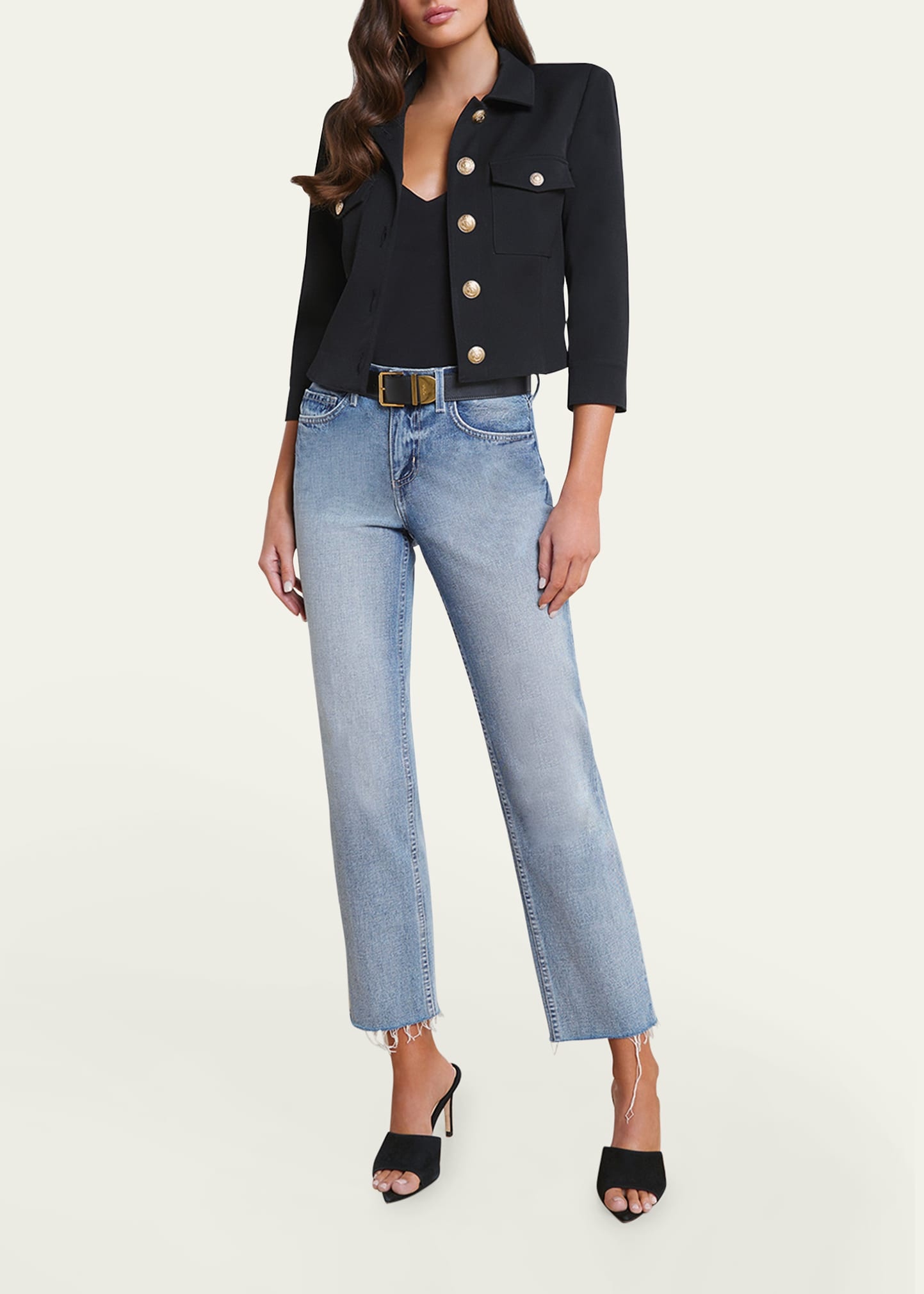 Kumi Cropped Fitted Jacket - 2