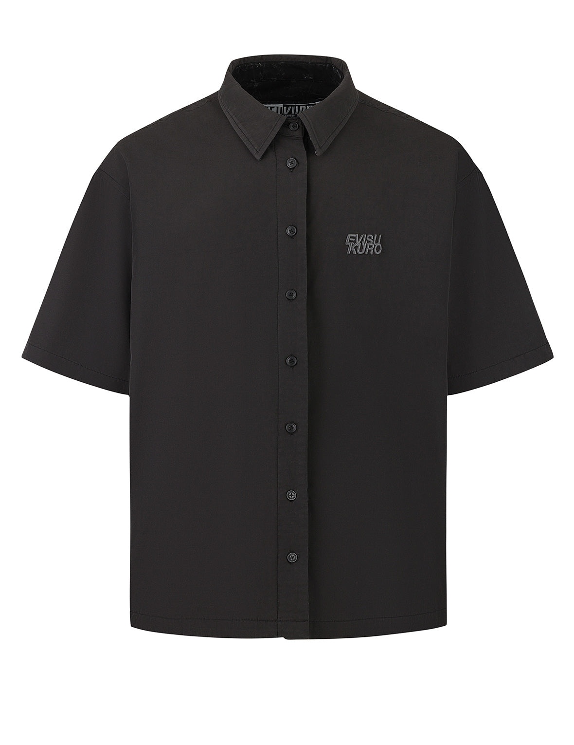 Reversible Washed Logo Embroidery and Embossing Relax Fit Jersey Shirt - 15