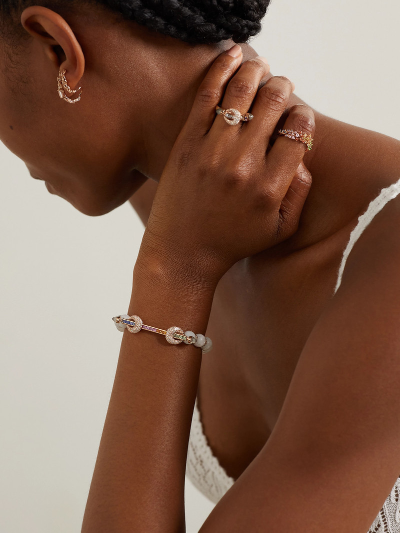 ANANYA Chakra 18-karat Rose Gold Multi-stone Bracelet outlook