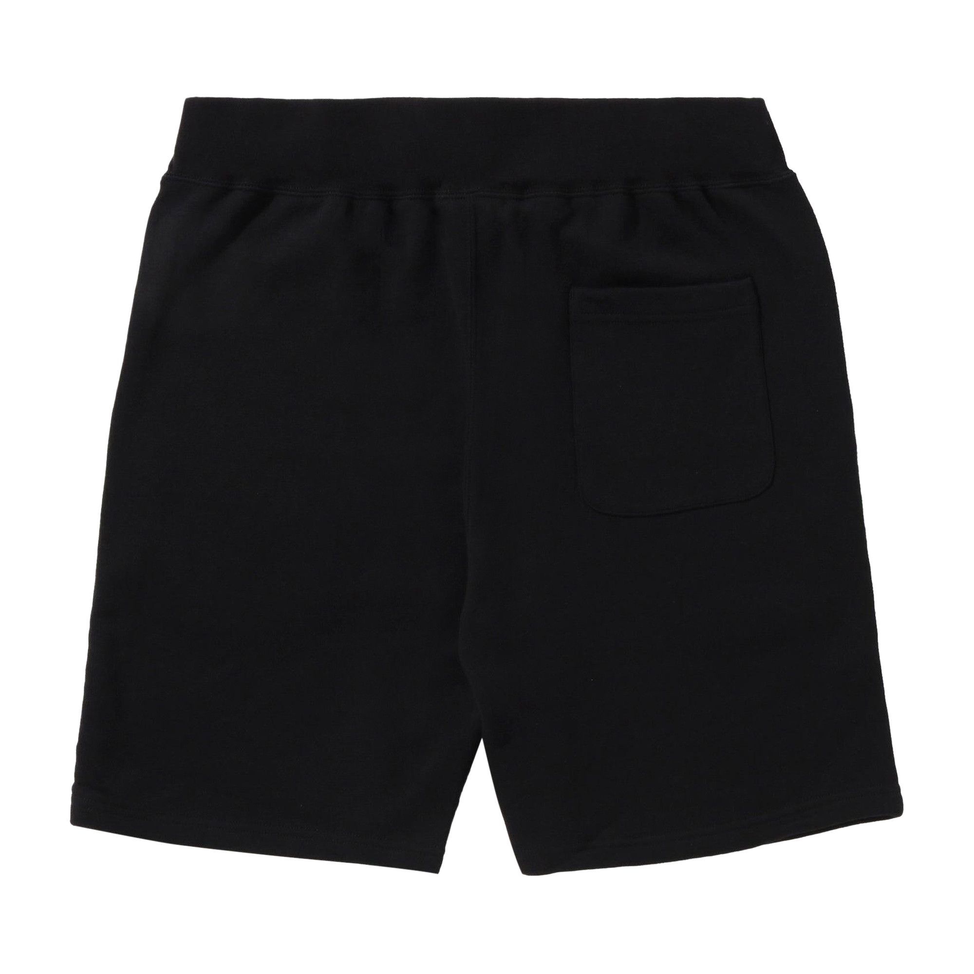 BAPE Color Ape Crossbone One Point Sweat Shorts 'Black' - 2