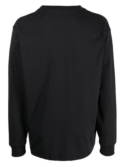 New Balance cotton logo-patch sweatshirt outlook
