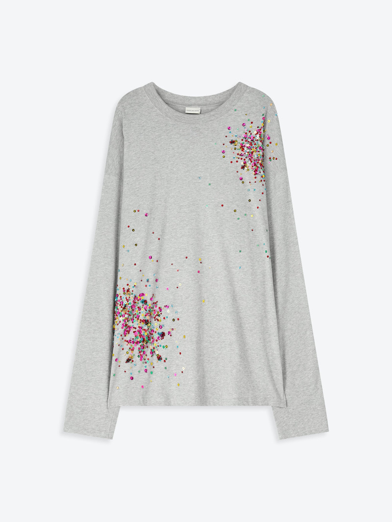 EMBELLISHED LONG SLEEVE TEE 1