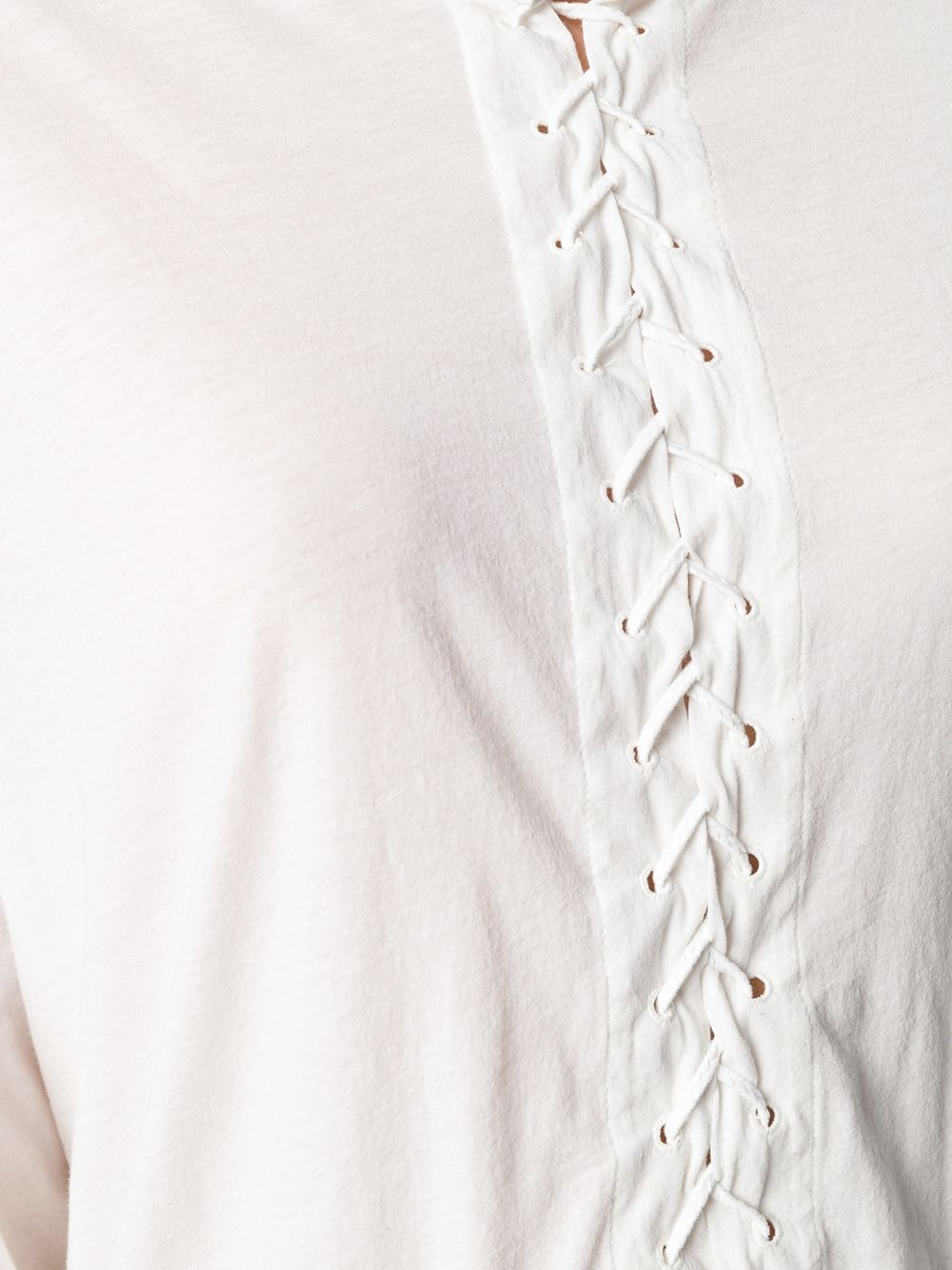 lace-up T-shirt - 5