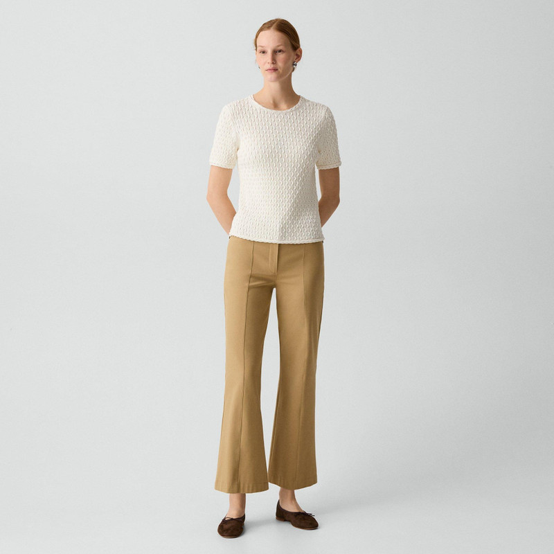 Theory Textured Tee in Orchard Cotton outlook