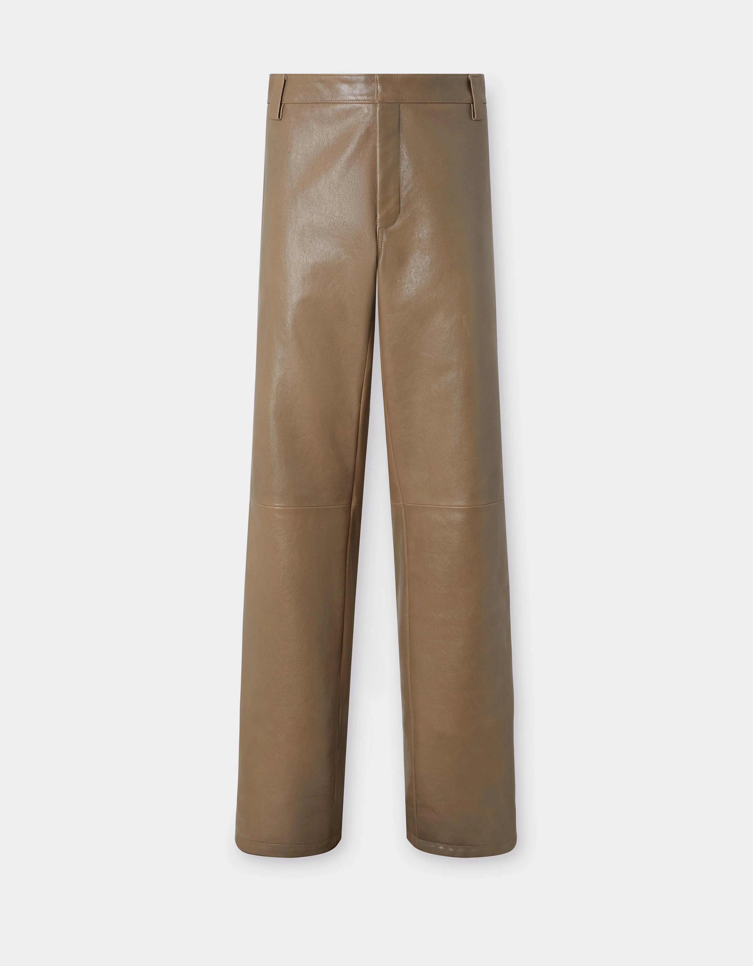 Leather Trousers with Elasticated Waist - 1