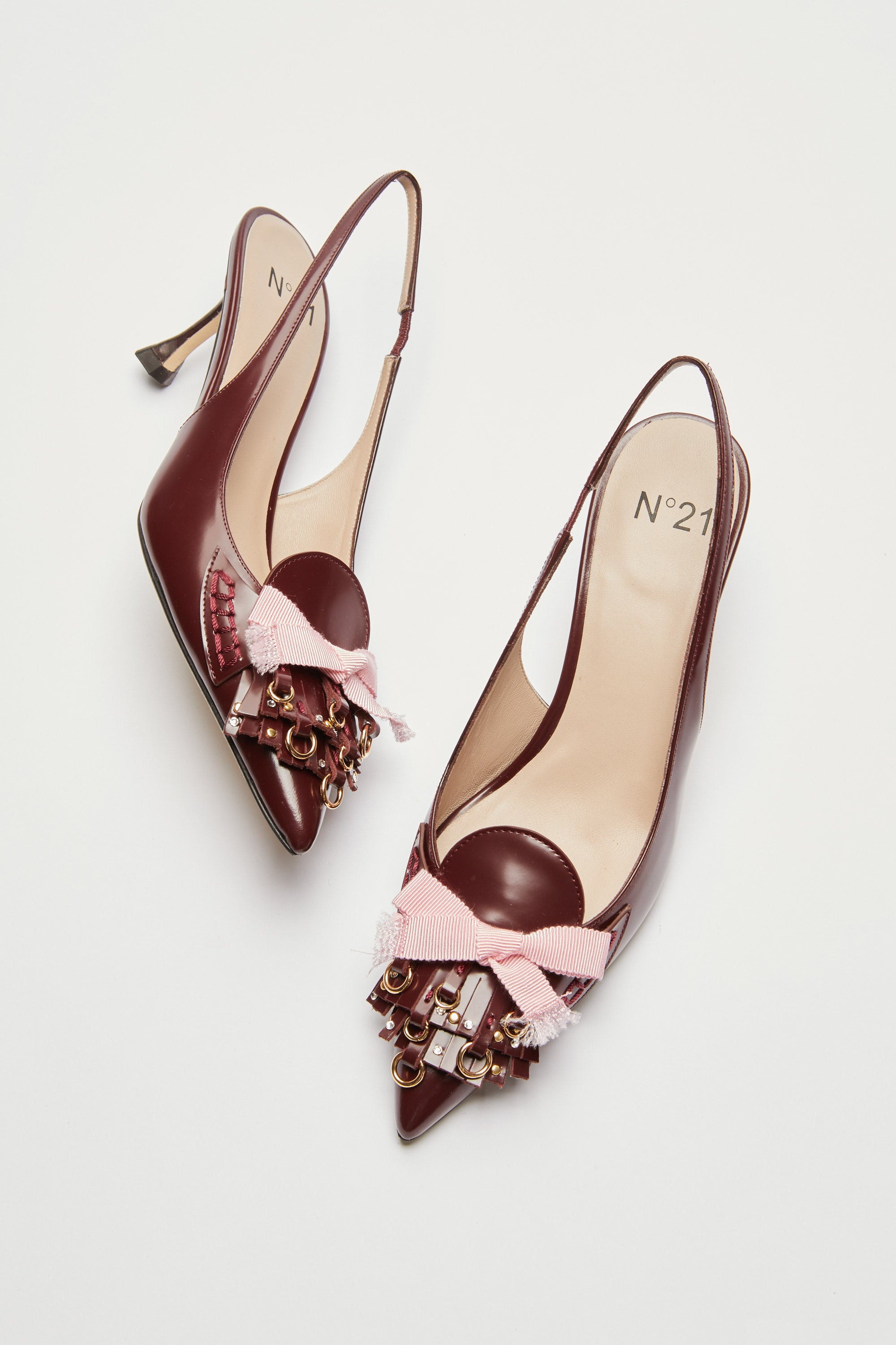 SLINGBACK WITH FRINGES AND STUDS - 5