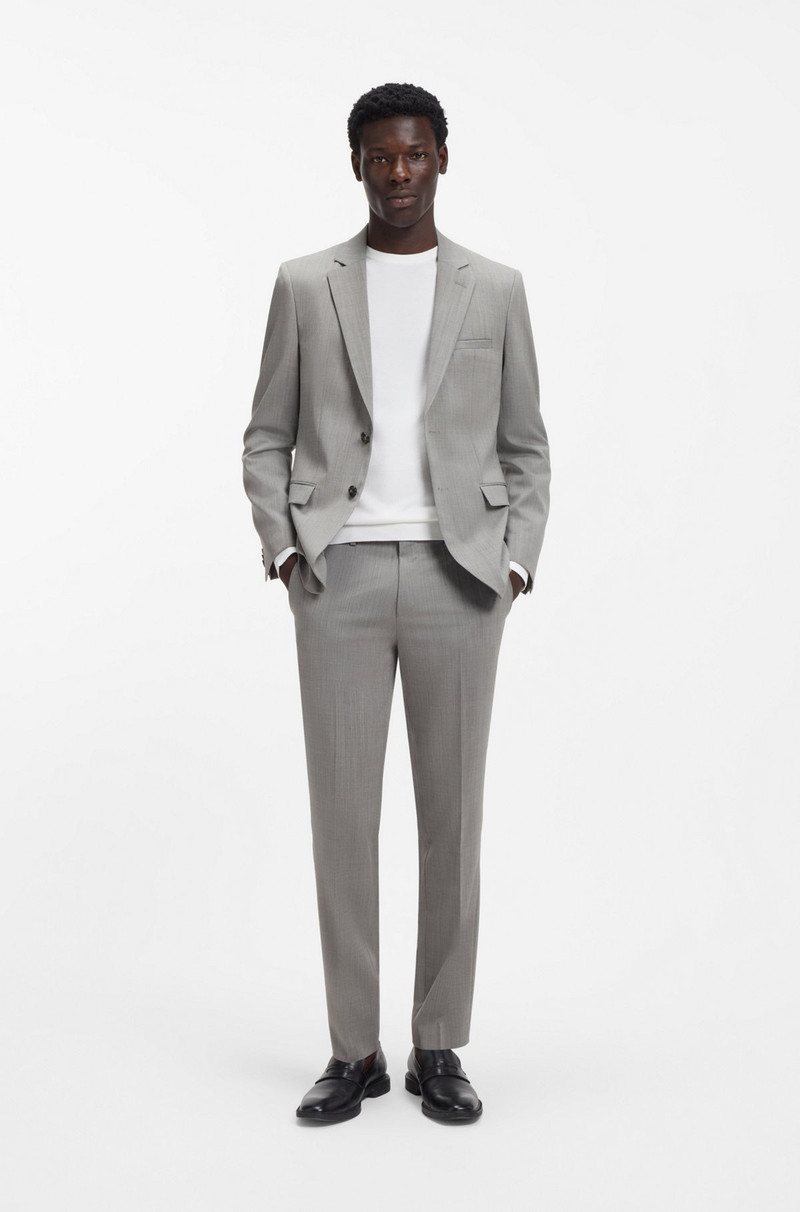 HUGO RELAXED-FIT KNITTED SWEATER WITH V NECKLINE outlook