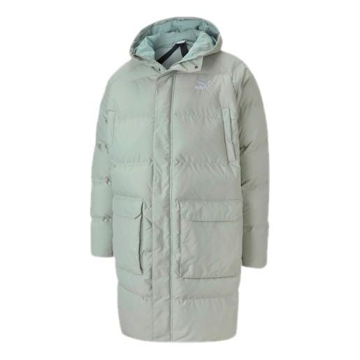 PUMA Classics Long Down Jacket 'Grey Green' 599309-49 - 1