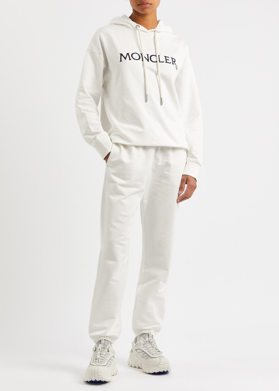 Logo-embroidered hooded cotton sweatshirt - 4