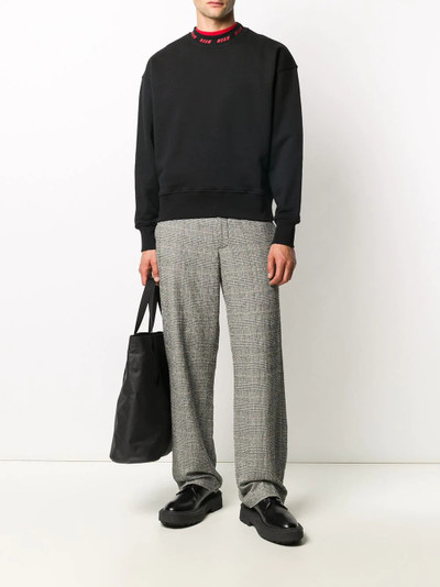 MSGM logo neck sweater outlook