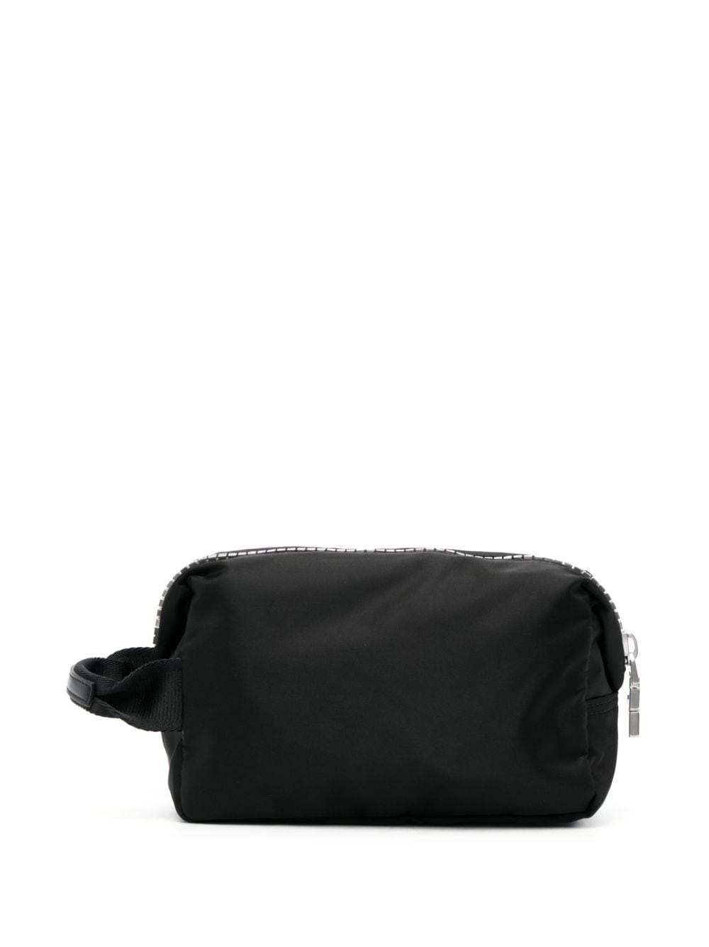 logo-print zipped wash bags - 2