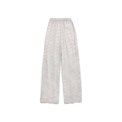 BALENCIAGA Women's Bb Monogram Pyjama Pants in Light Grey outlook