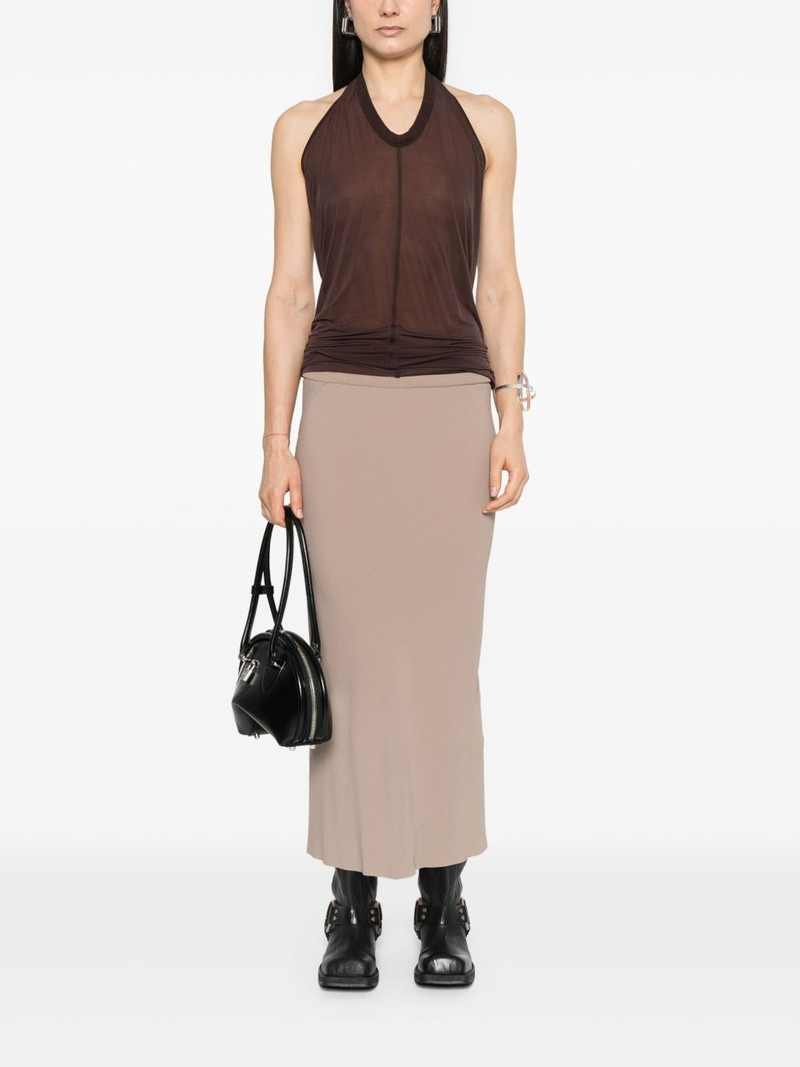 Rick Owens Calf Bias midi skirt outlook
