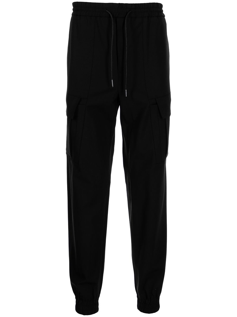 virgin wool-knit track pants - 1