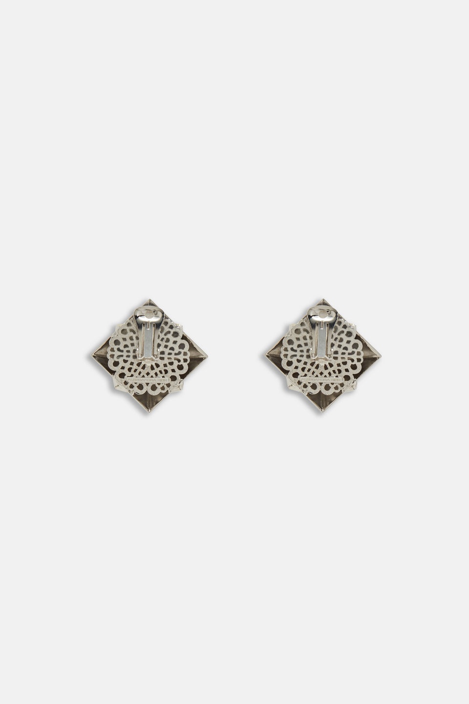 PYRAMID EARRINGS WITH CRYSTALS - 2
