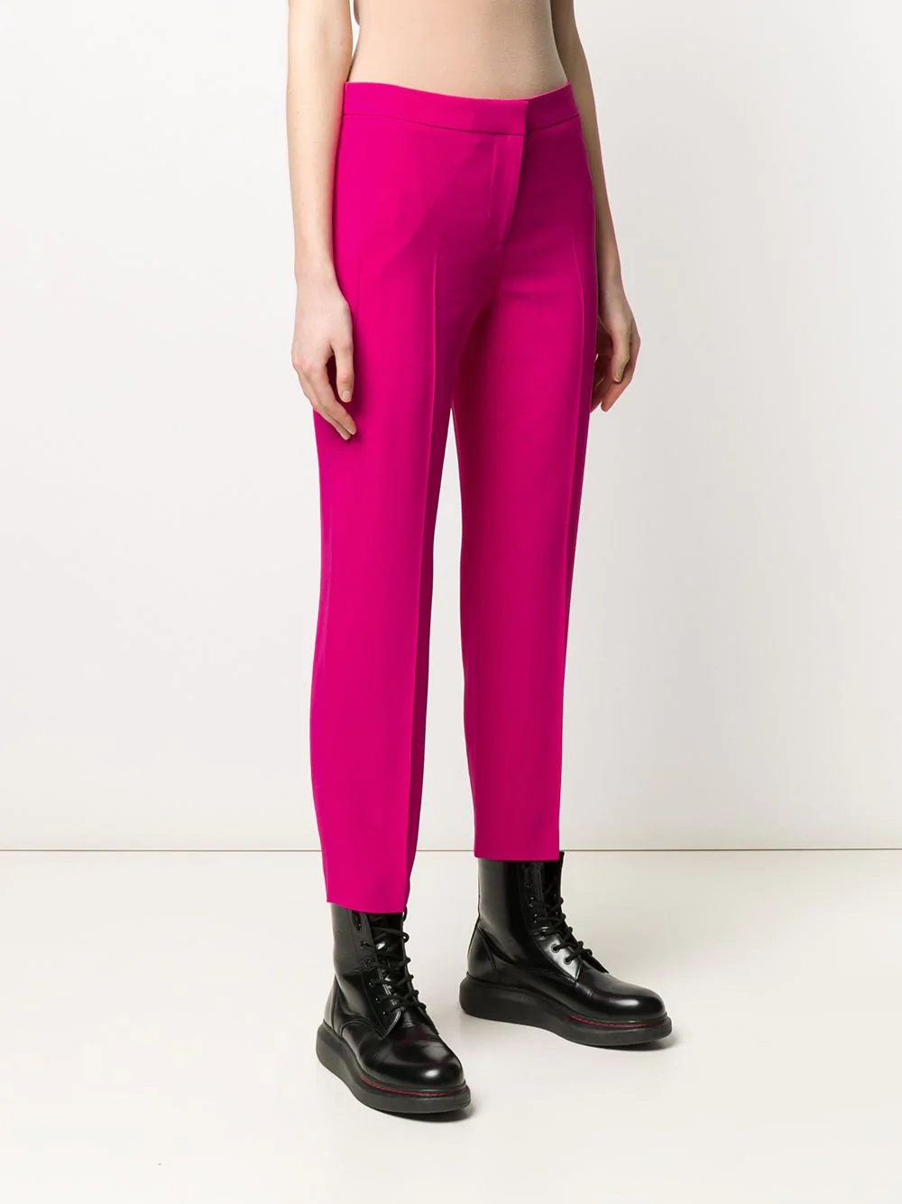 straight cropped trousers - 3