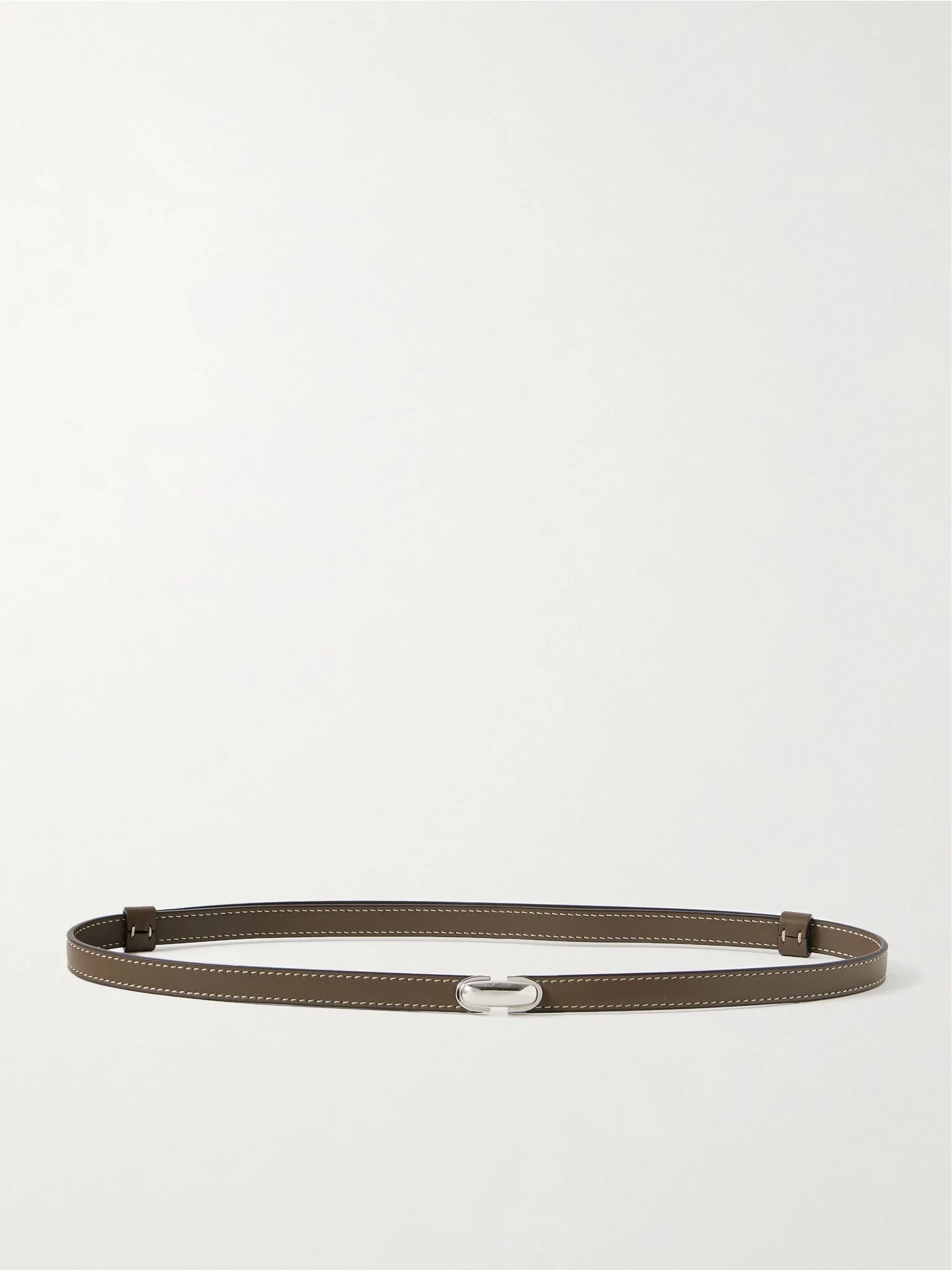 Symmetry leather belt Dark brown - 1