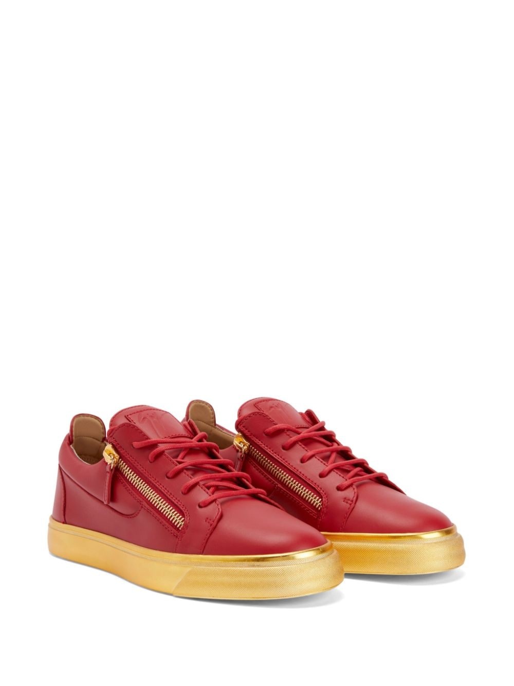 Frankie leather low-top sneakers - 2