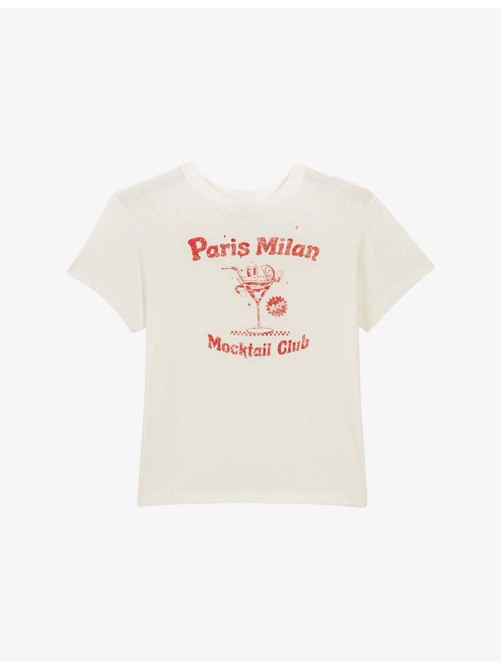 Paris Milan Text-Print Cotton-Jersey T-Shirt - 1