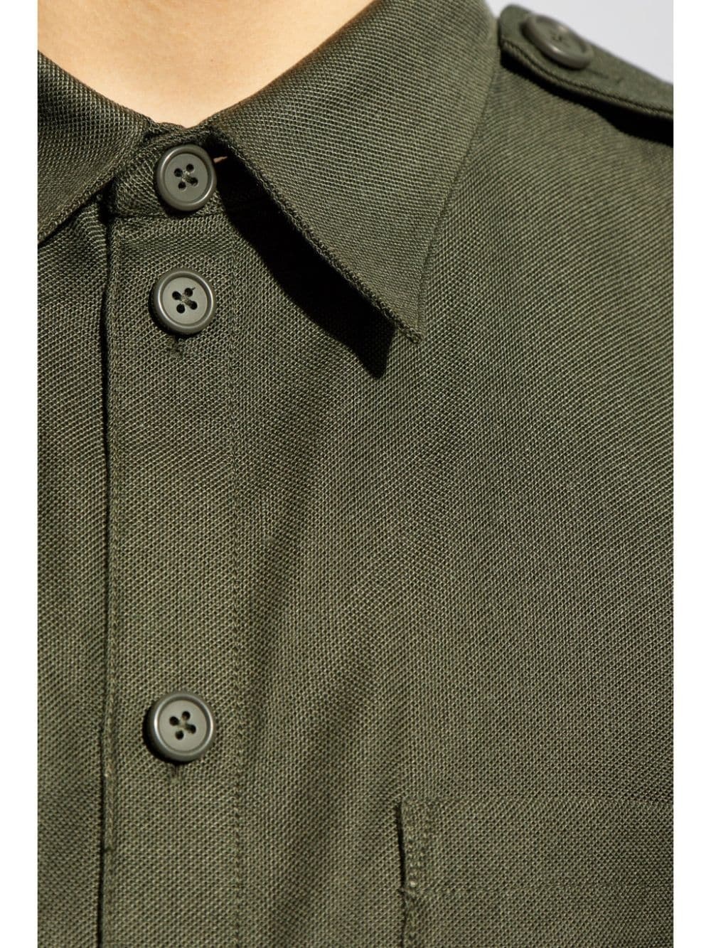 epaulette-detail multi-pocket shirt - 5