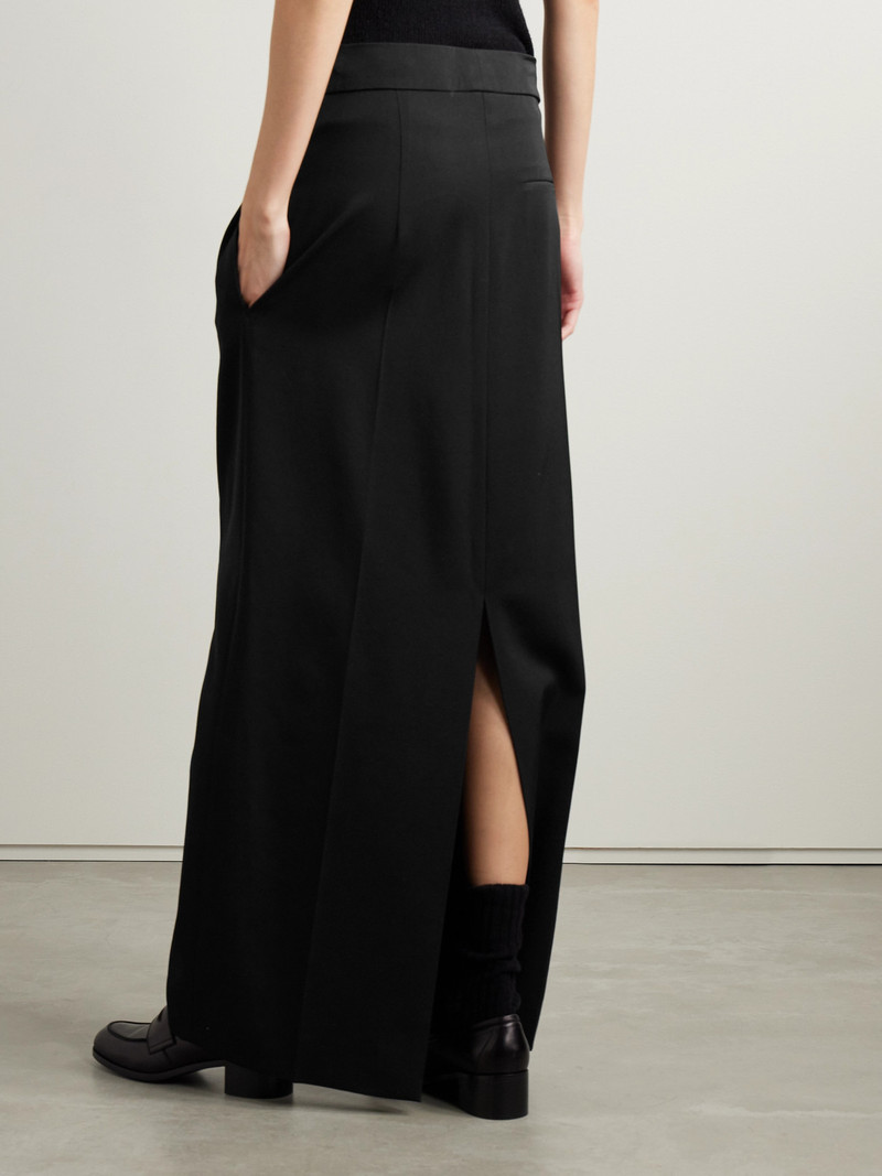 Trevy Grain De Poudre Wool Maxi Skirt 3
