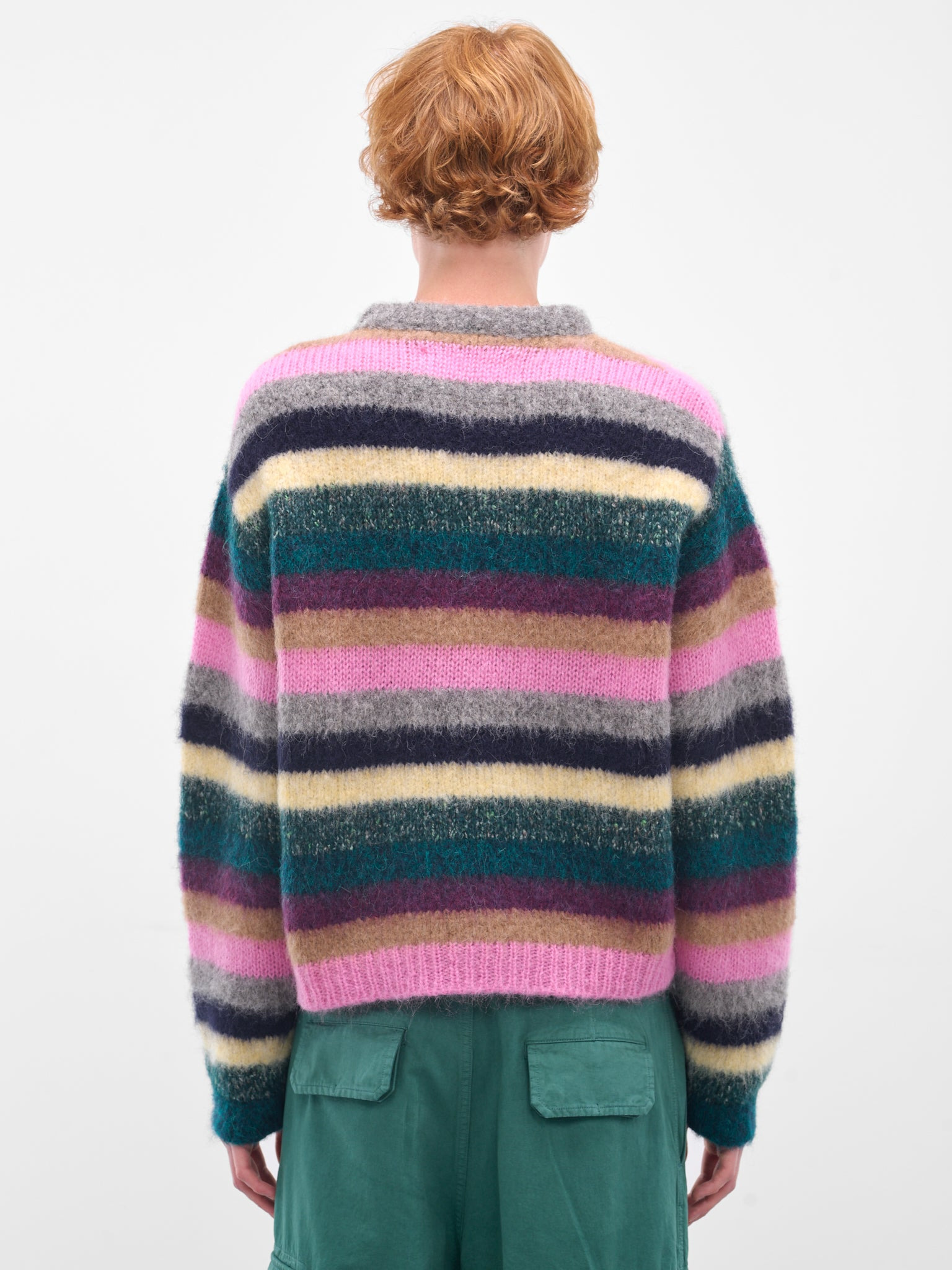 Multi-Color Stripe Alpaca Sweater - 3