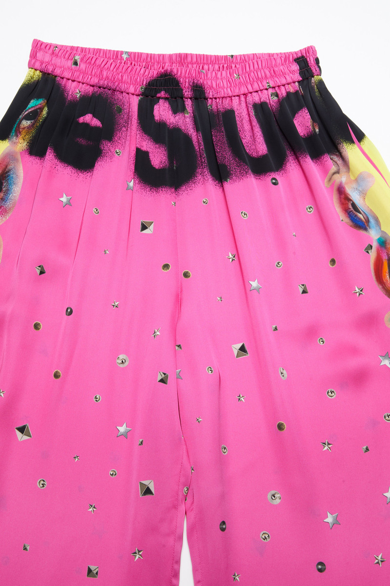 Printed trousers - Fuchsia pink 3