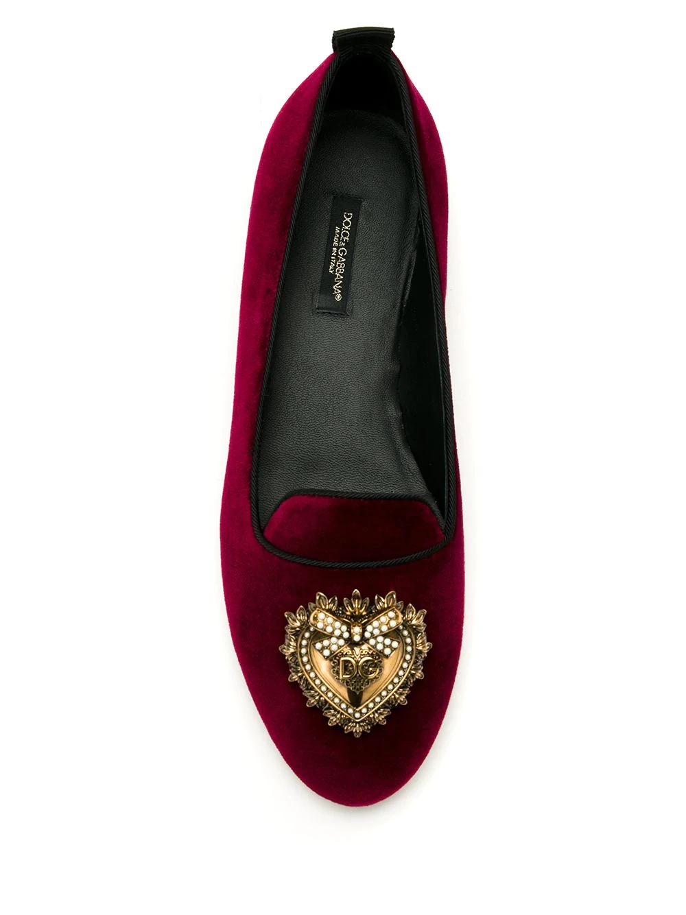 Devotion velvet ballerina shoes - 4