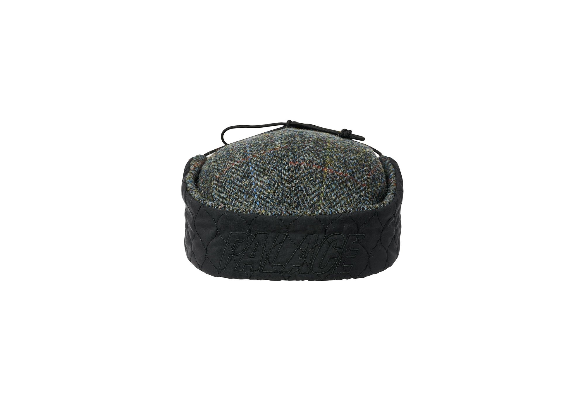 HARRIS TWEED EARFLAP 4-PANEL GREY - 4