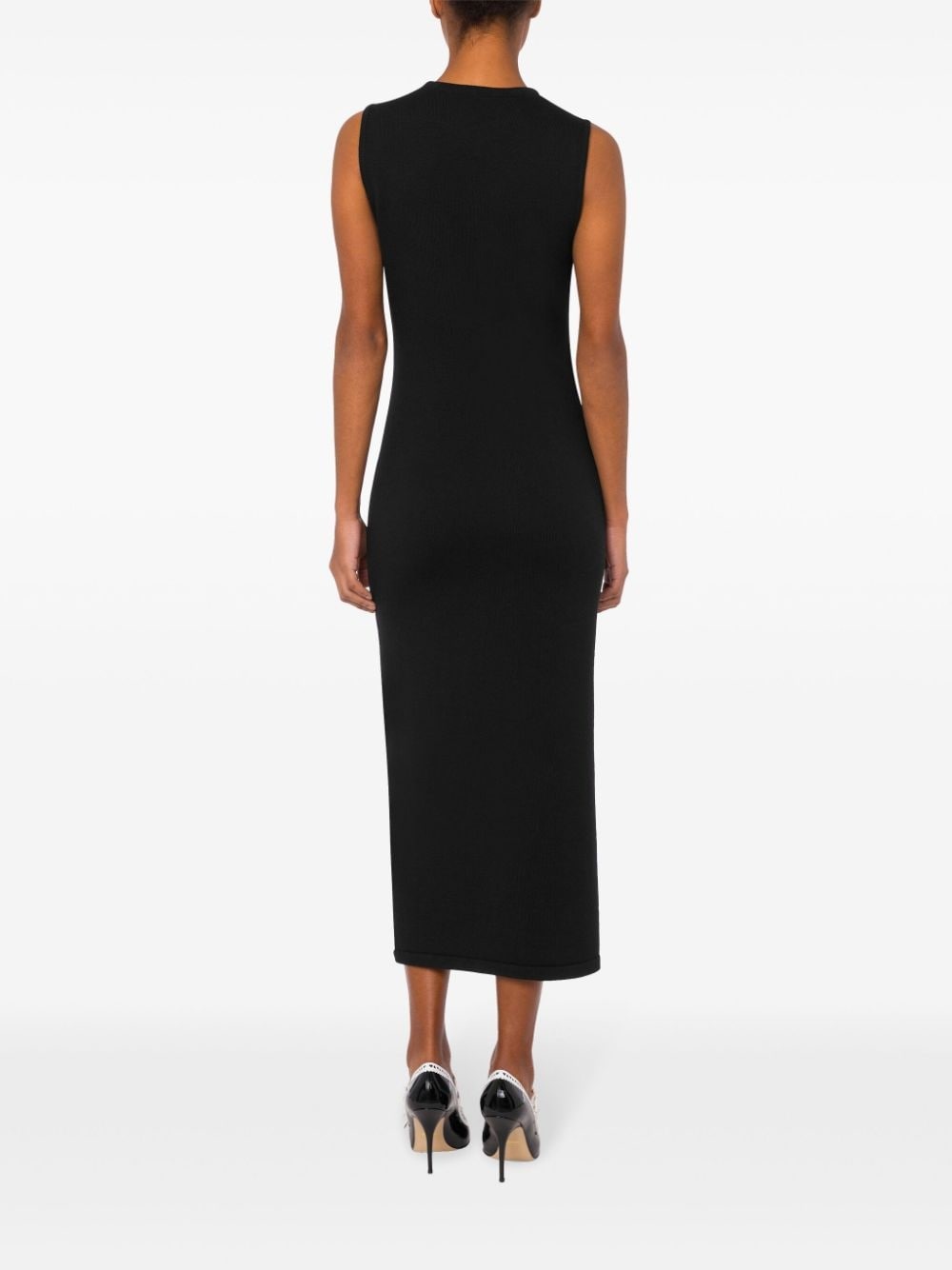 two-tone virgin wool dress - 3