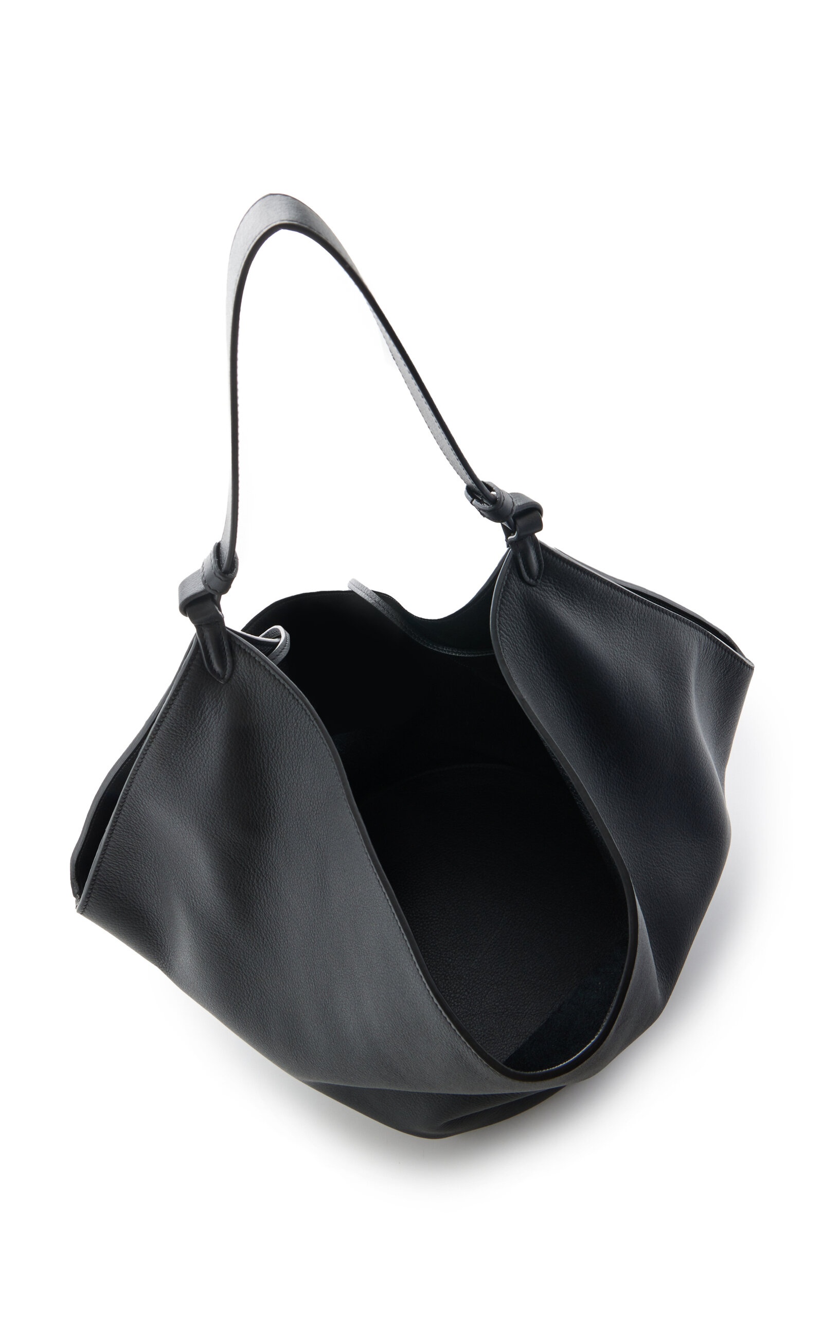 Lotus Medium Leather Tote black - 5