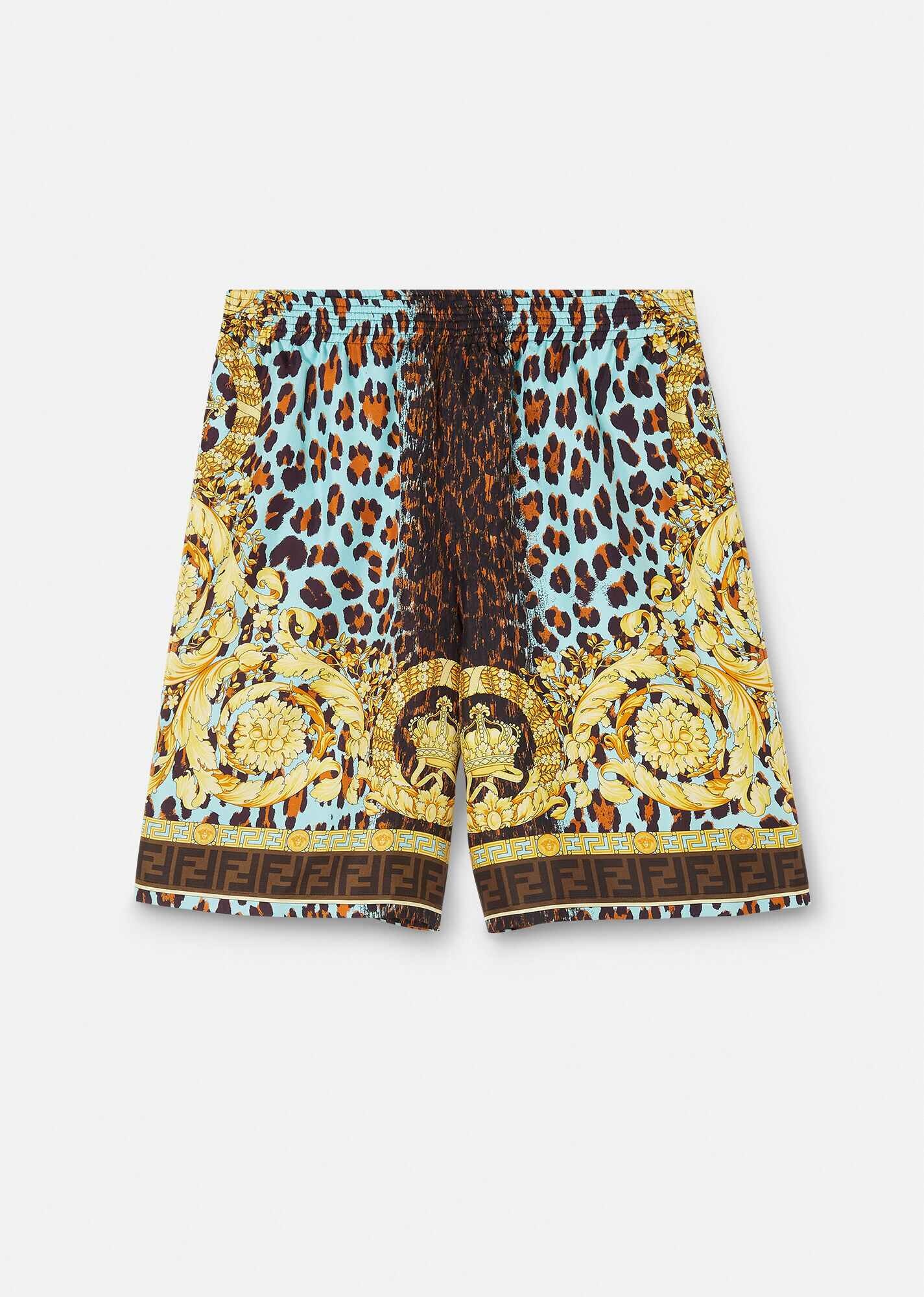 Fendace Wild Baroque Silk Shorts - 1