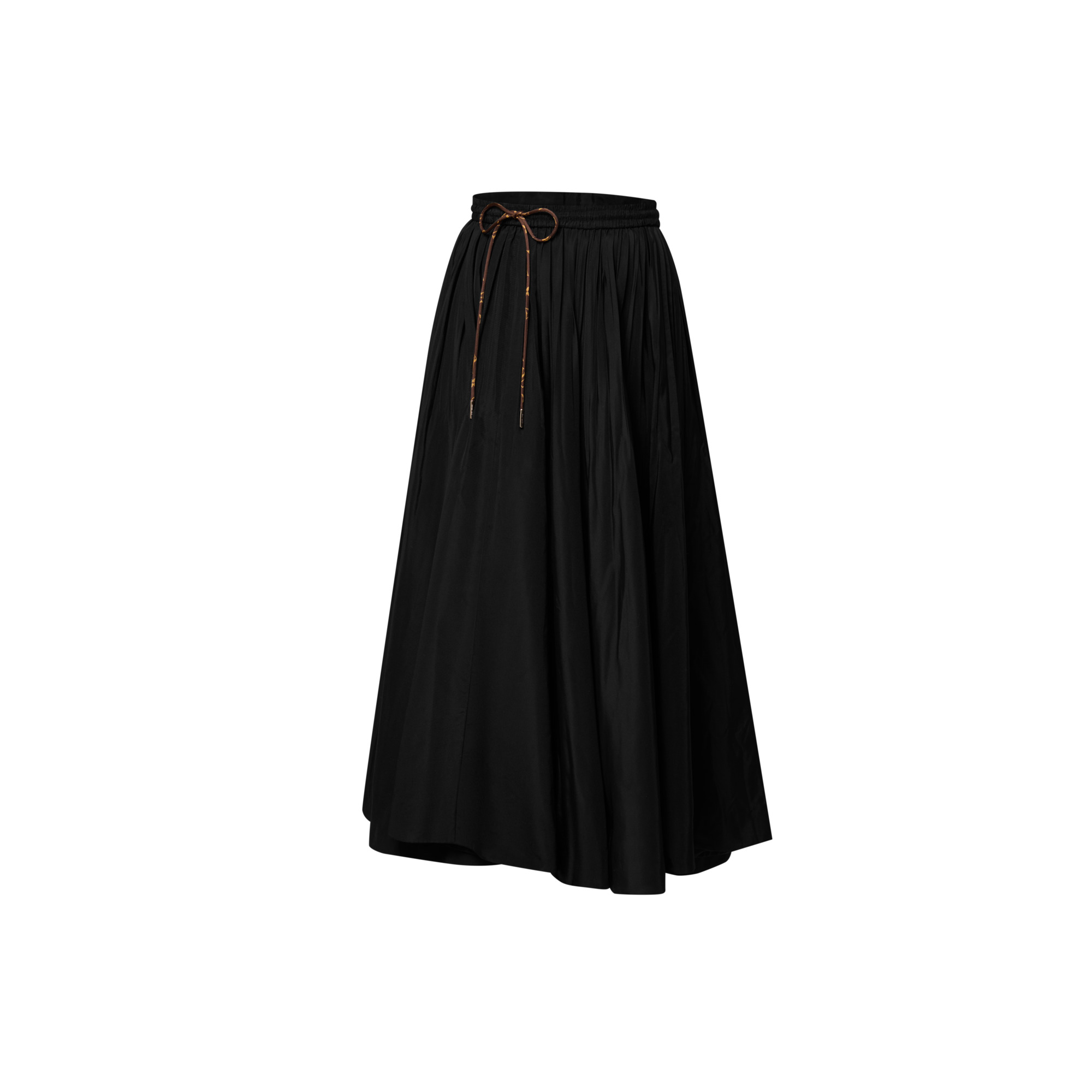 Drawstring Plissé Skirt - 2