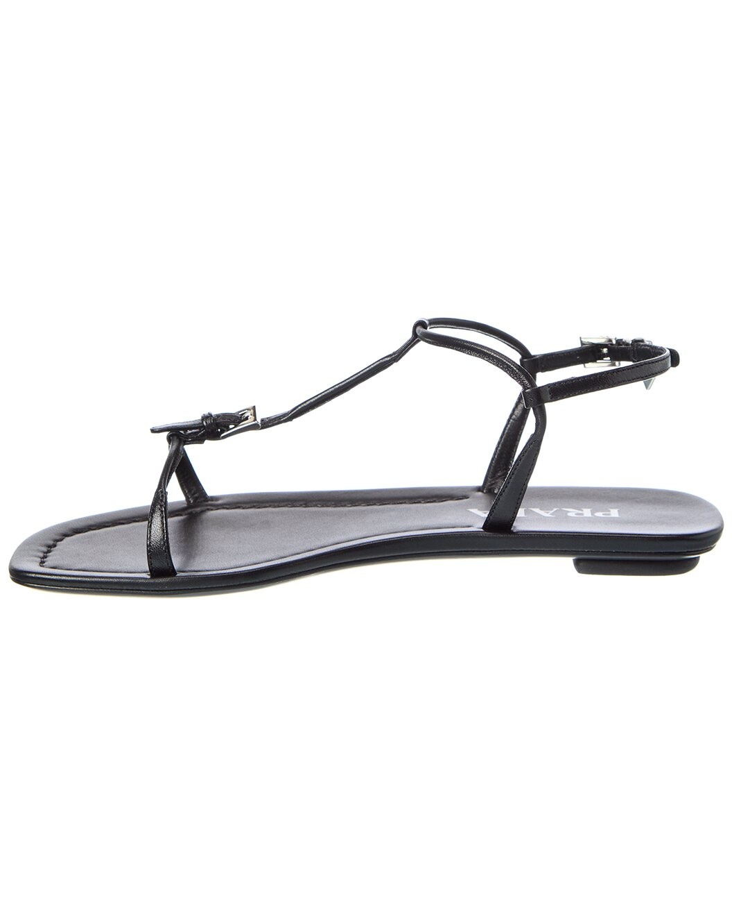 Prada Logo Leather Sandal - 2