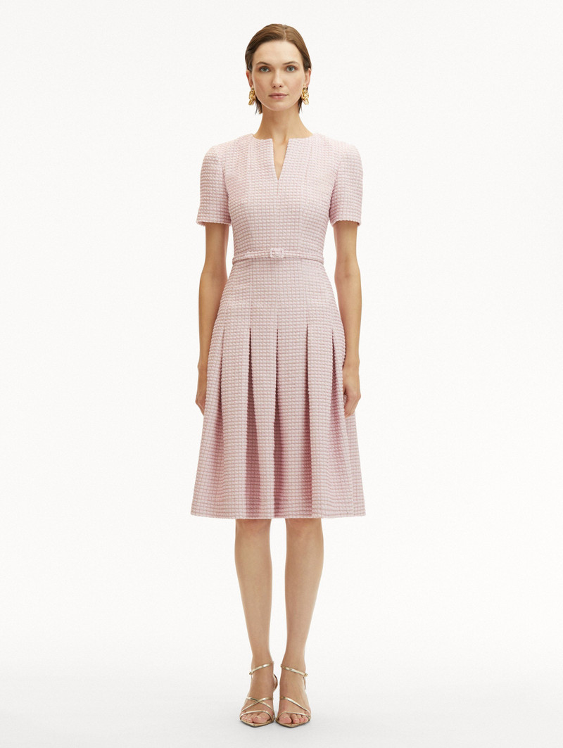 Oscar de la Renta LUREX CHECK TWEED DRESS outlook