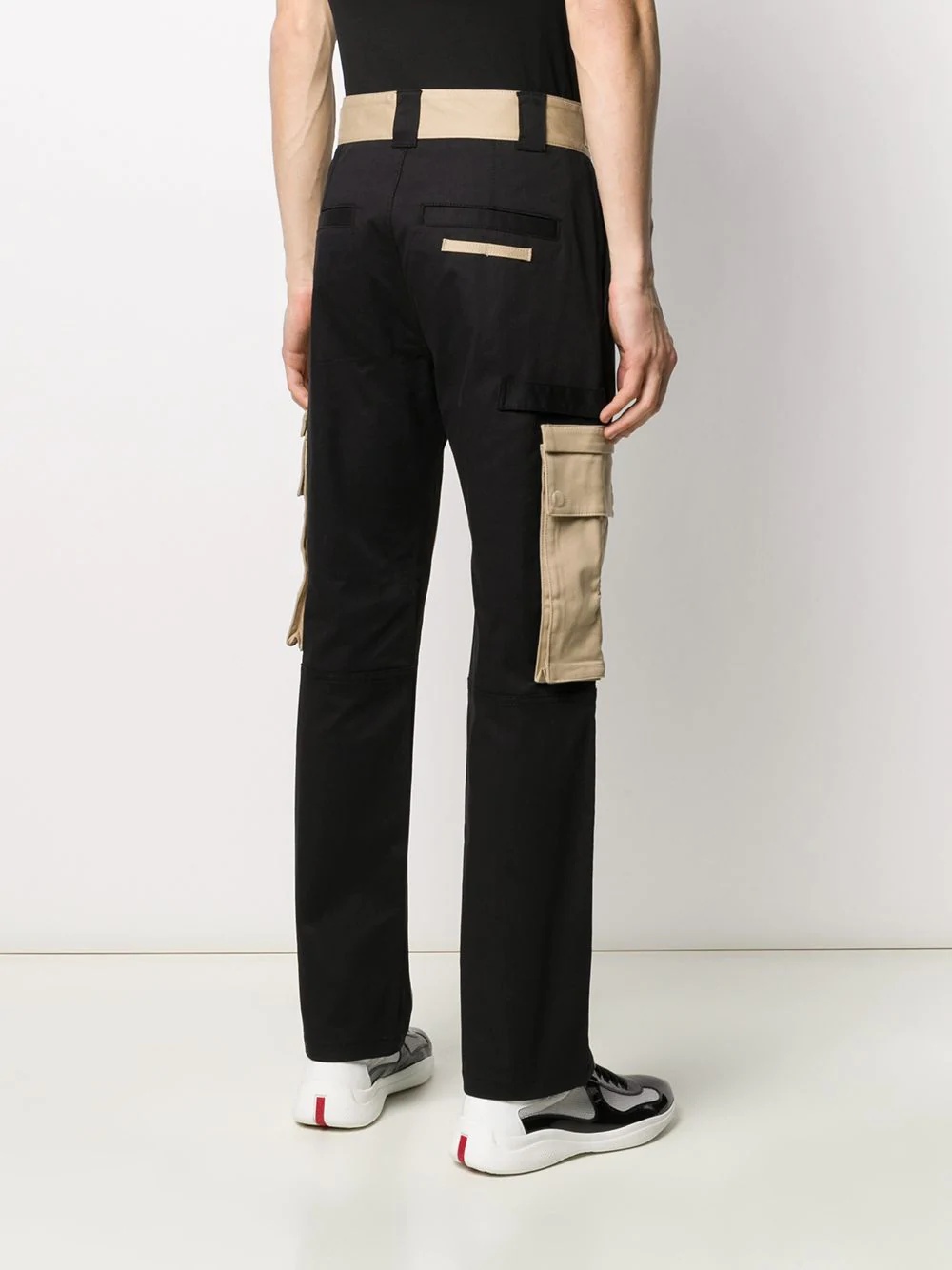 panelled cargo trousers - 4