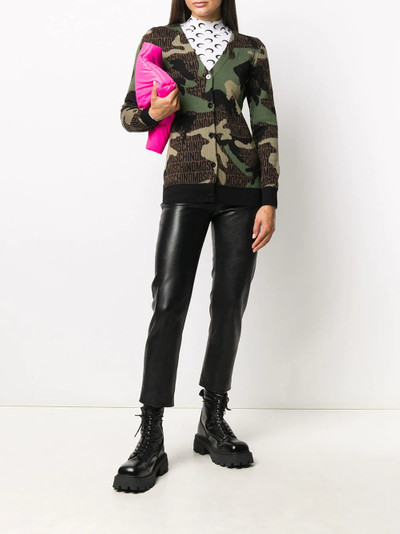 Moschino camouflage cardigan outlook