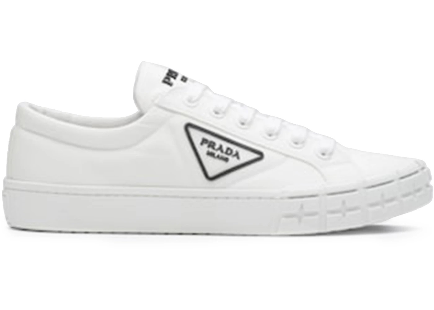 Prada Wheel Cassetta Low White White Black - 1