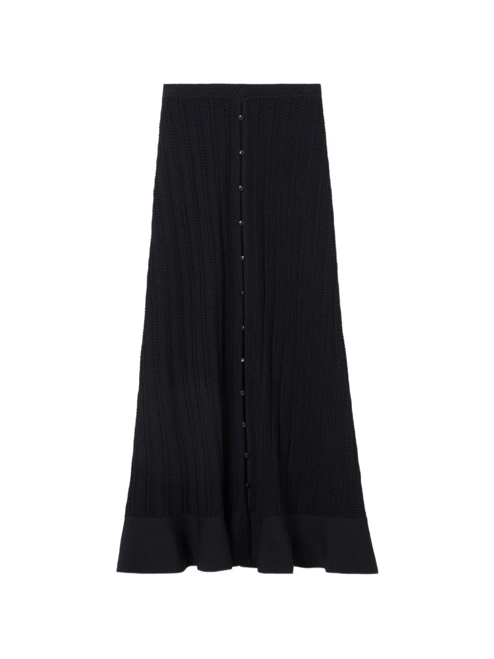 button knit midi skirt - 1
